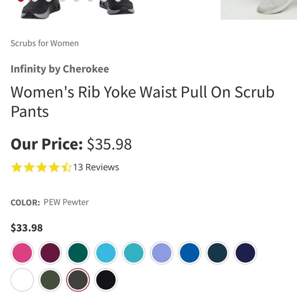 Cherokee infinity scrub pants - Picture 3 of 3